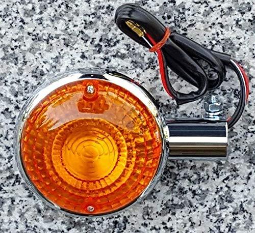 i5 Amber Lens Chrome Turn Signal for Yamaha Virago 250 535 750 1100, VMax, V-Max, Road Star, Royal Star, V-Star 250 650 1100.