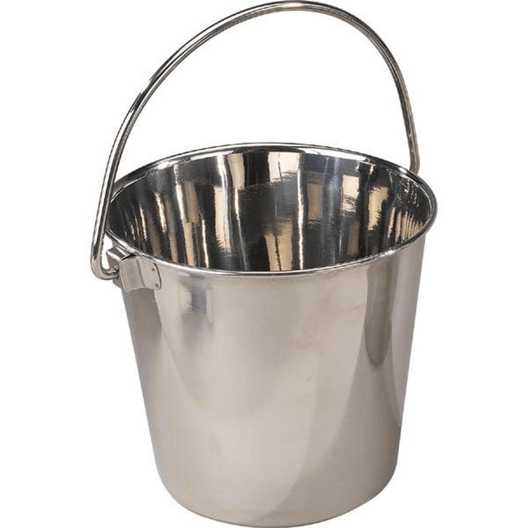 ProSelect Heavy Duty Stainless Steel Pails — Durable Pails for Kennels and Farms - 5", 1-Quart