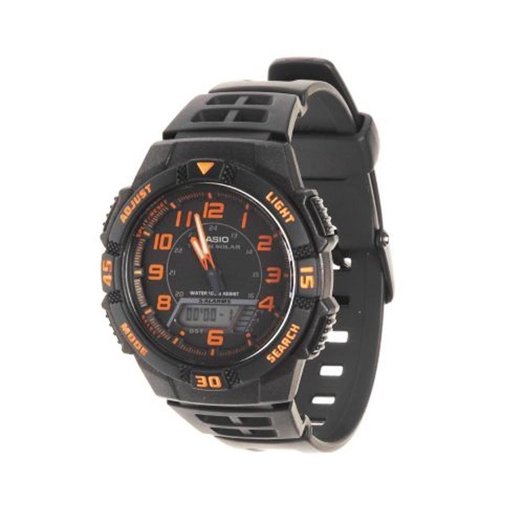 CasioAQS800W Series | Analog Digital Watch | 100M WR | Solar Powered | 1/100 SEC Stop Watch | 6-Language Day of The Week Indicator | Countdown Timer | LED Light | Multi Alarm