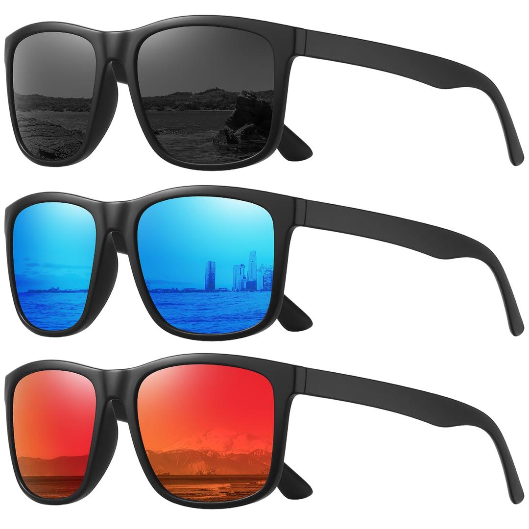 MEETSUNPolarized Sunglasses for Men Women Driving Sun Glasses UV Protection