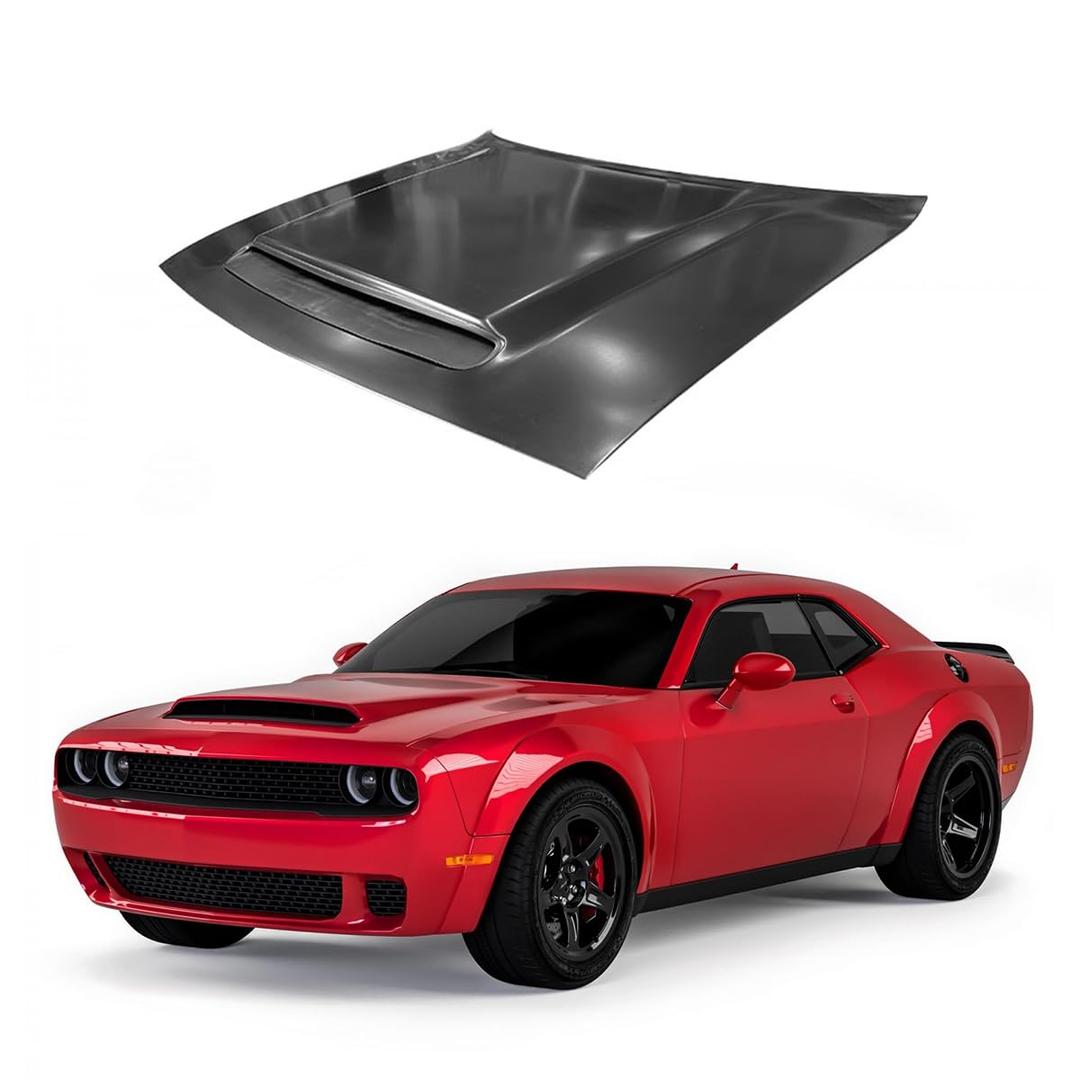 Hood compatible with Dodge Challenger 2015-2021, WITH VENT, DEMON STYLE, 68372580AE