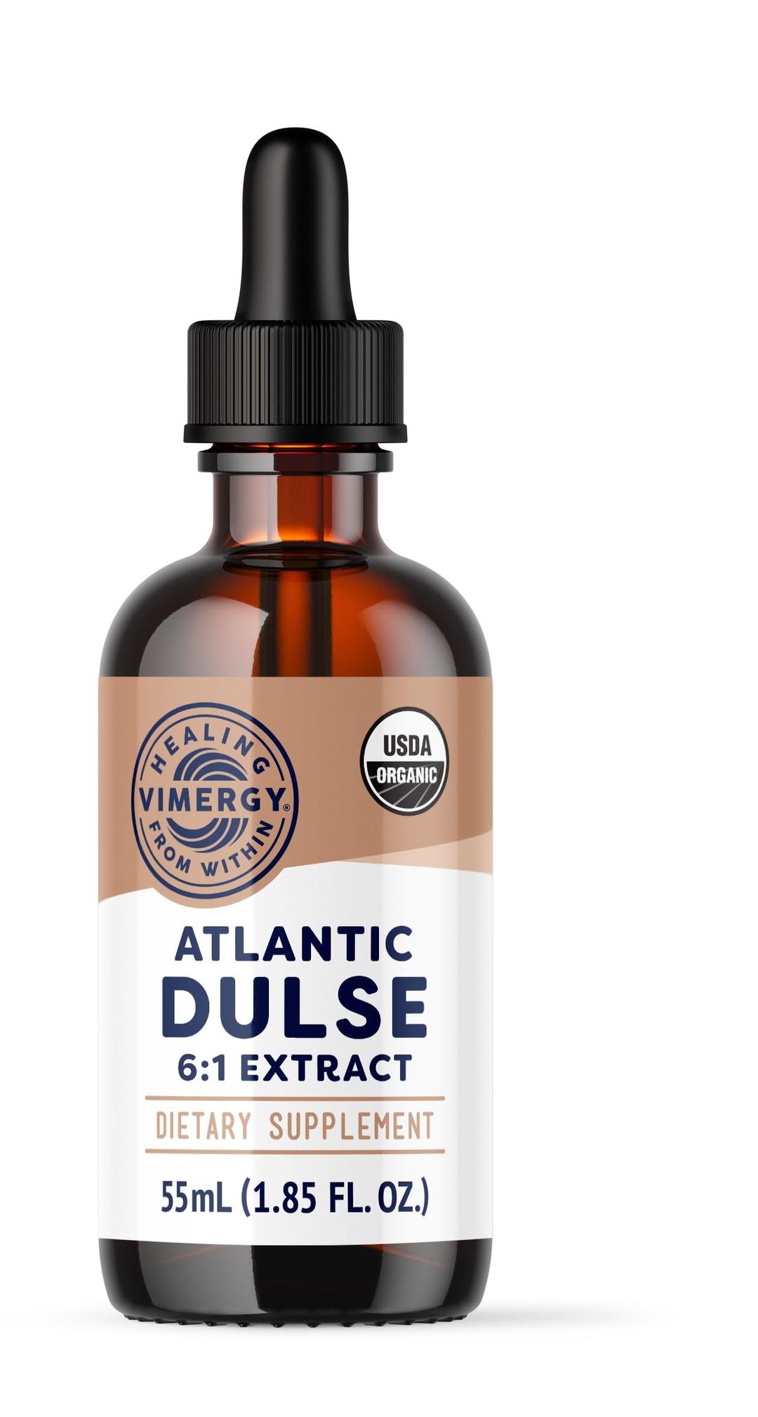 Vimergy Atlantic Dulse Liquid – Antioxidant Support* – Promotes Free Radical Protection* – Organic, Vegan, Gluten-Free – 55 Servings (55 mL)