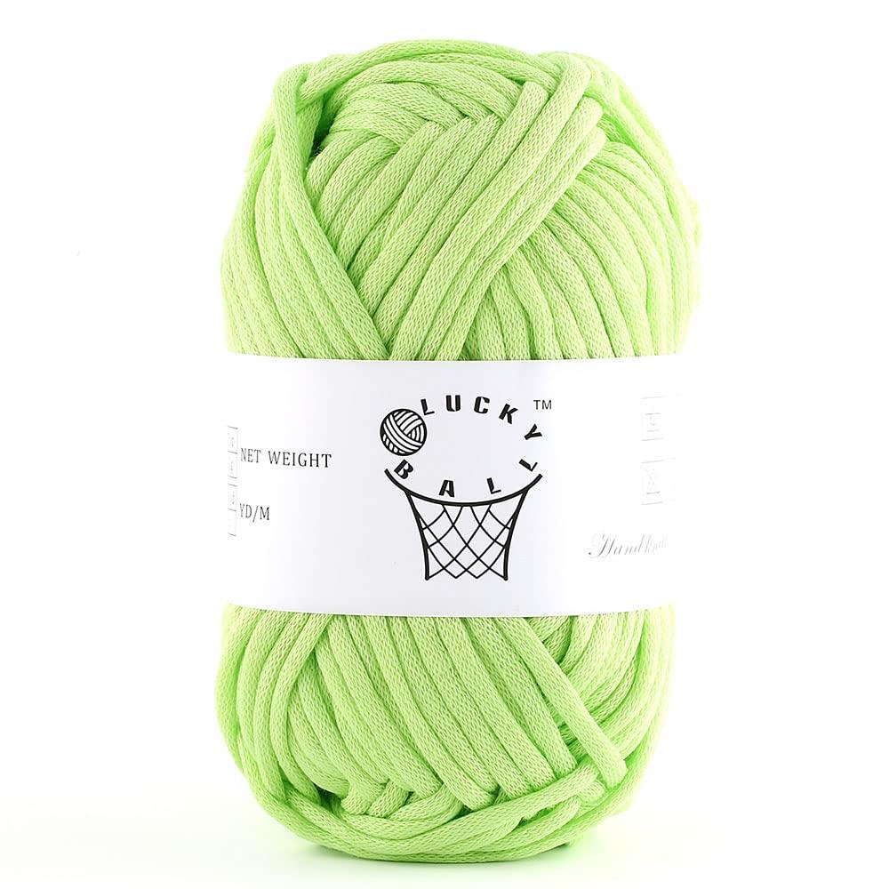 100g Yarn for Crocheting,Soft Yarn,Crochet Yarn,Nylon Cotton Acrylic Blend Yarn,Knitting Yarn for Dolls,Basket,Bags,Hats,Blankets(Grass)