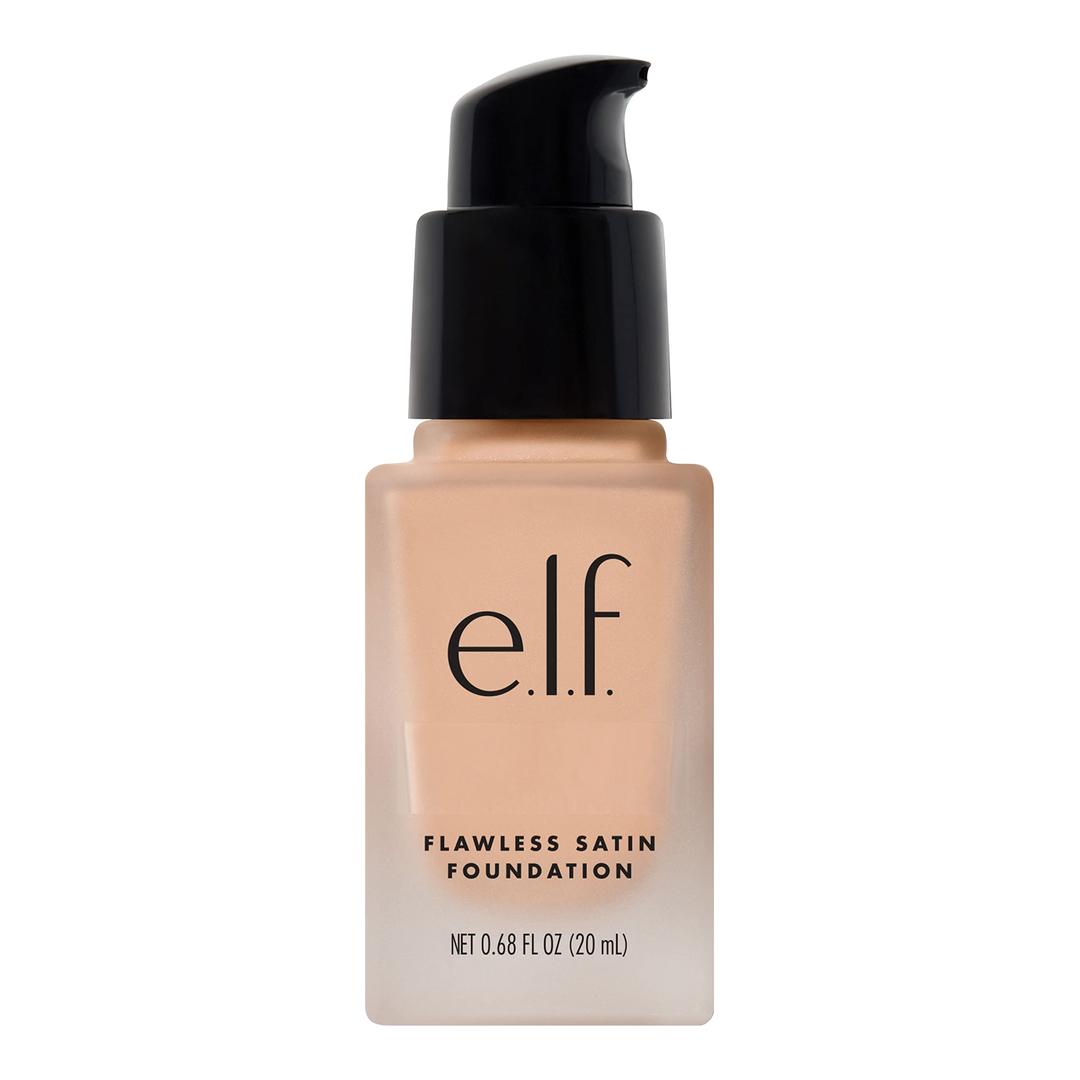 e.l.f. Flawless Satin Foundation, Lightweight & Medium Coverage, Semi-Matte Finish, Vegan & Cruelty-Free, Alabaster, 0.68 Fl Oz (20mL)