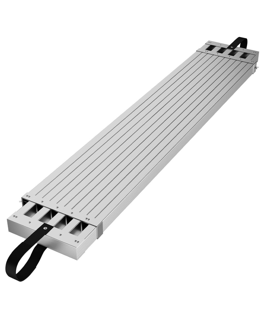 6-9ft Aluminum Work Plank,Adjustable Work Platform,440LBS Capacity Aluminum Plank,Equipped with Skid-Proof Platform Scaffold Ladder Accessory