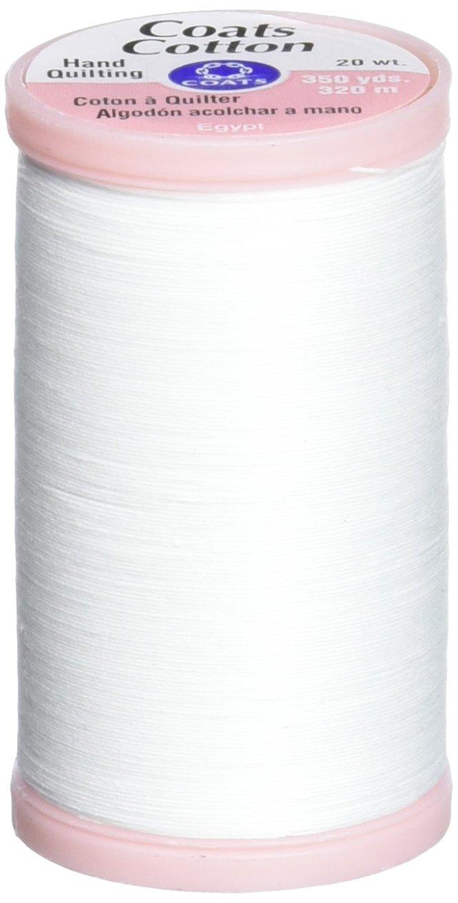 COATS & CLARK S980-0100 Hand Quilting Cotton Thread, 350-Yard, White