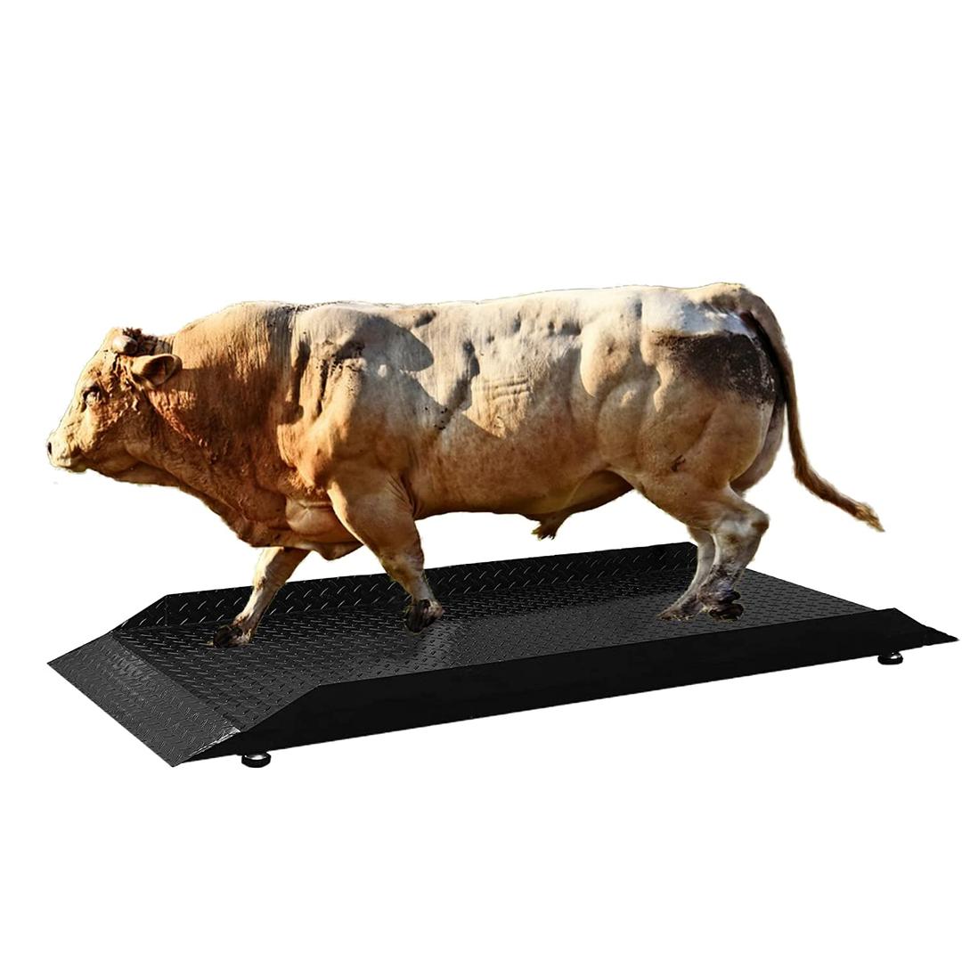 PEC-4KCS Large Livestock Scale for Cattle/Pig/Sheep,Animal Vet Scales for Livestock Auction, 4000x0.5lbs lb/84x36 inch