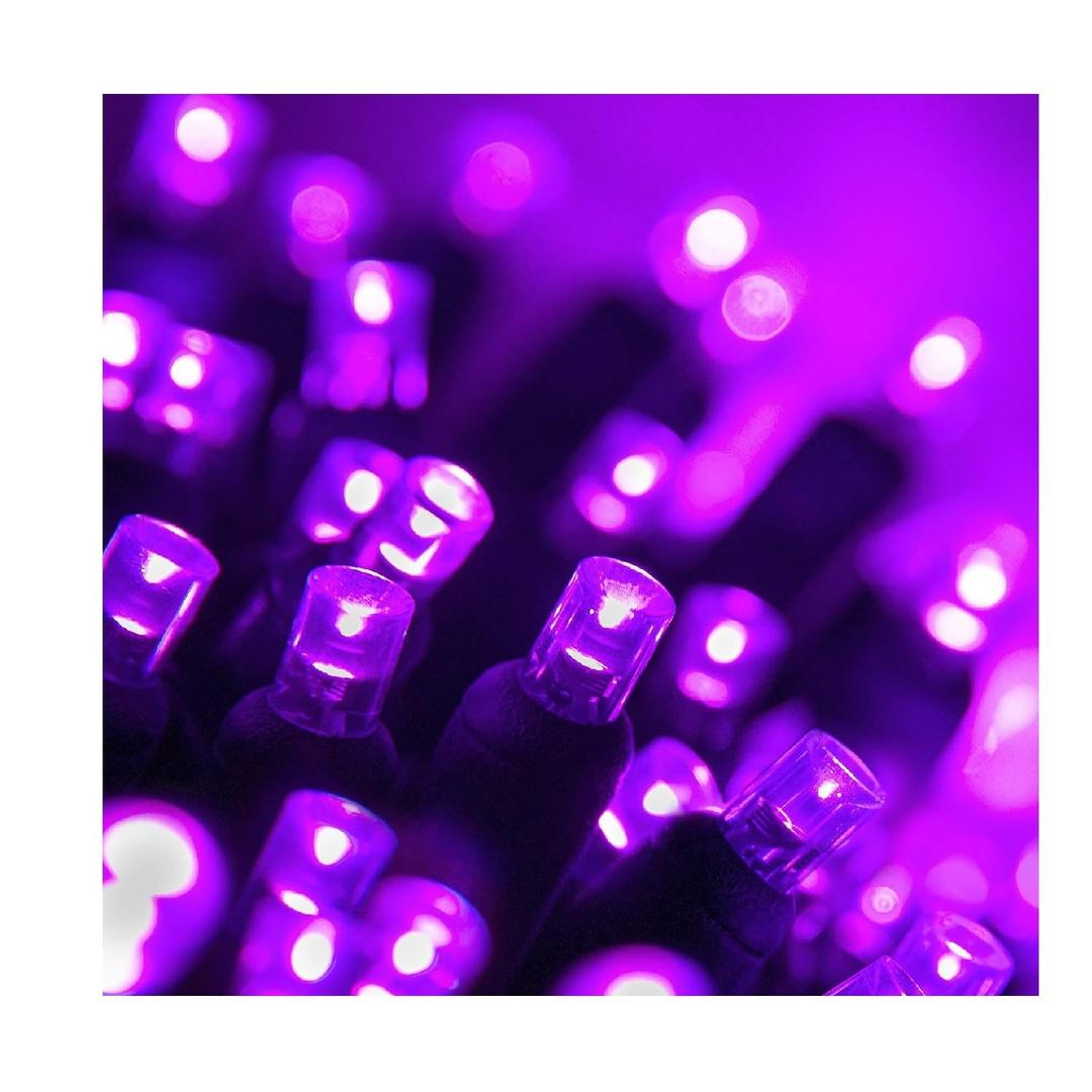 Way to Celebrate Halloween 90 LED Micro 8 Function Lights - Purple