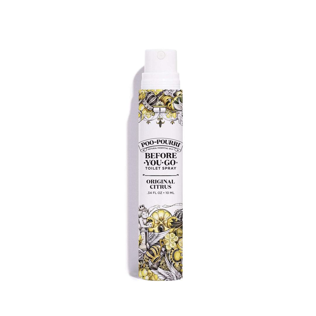 Poo-PourriBefore-You-Go Toilet Spray, Original Citrus, Travel Size 10 mL - Lemon, Bergamot and Lemongrass