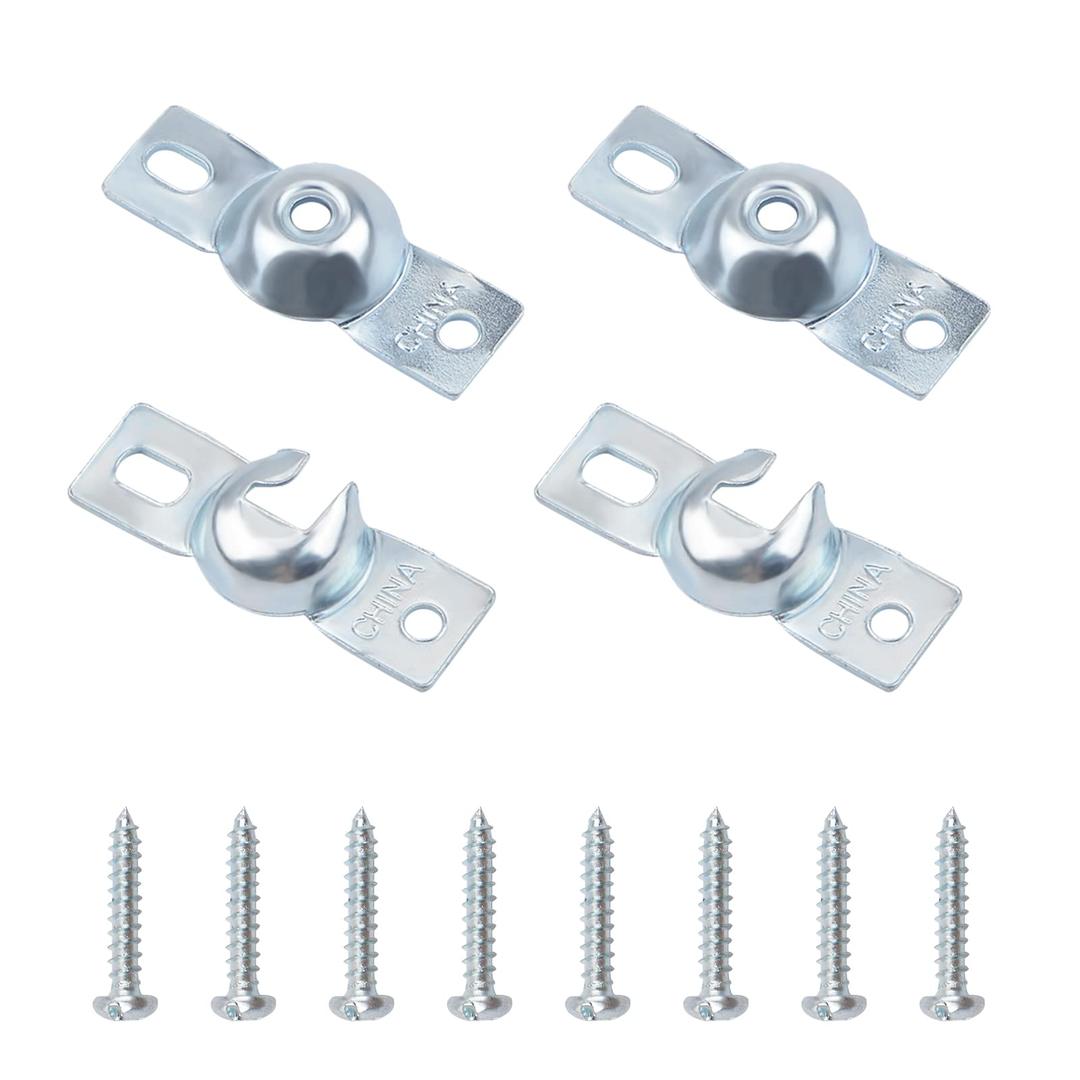 UFURMATE Roller Shades Bracket, 2 Sets Metal Roller Window Shade Inside Mount Brackets Curtain Roller Blind Bracket with Screws Heavy Duty Roller Blind Repair Kit (Inside Mount)