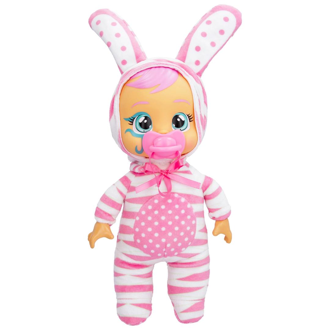 Cry Babies Tiny Cuddles Halloween Coney -9" Baby Dolls, Cries Real Tears, Pink Bunny Themed Pajamas