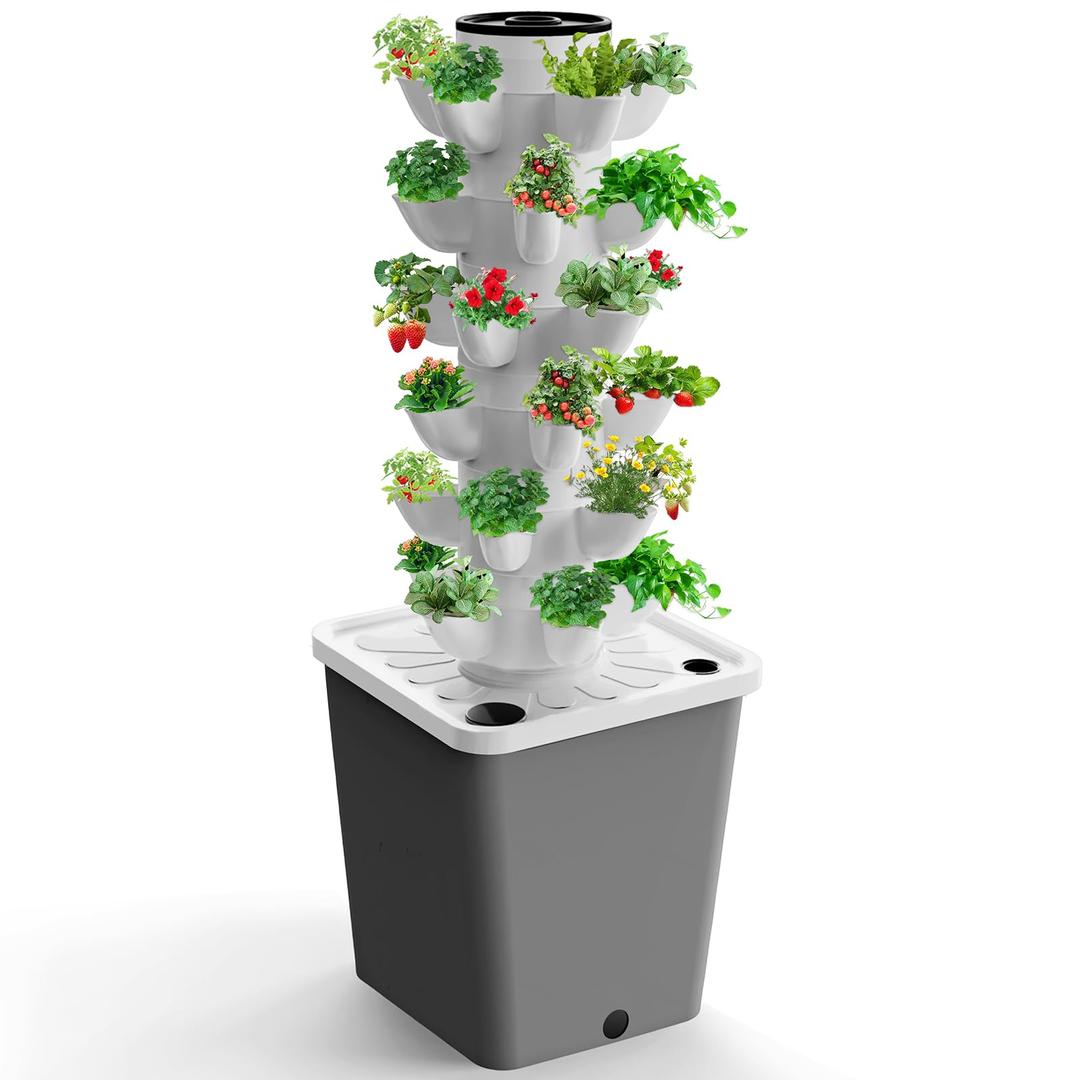 Hydroponics Growing System,30-Plants Indoor Vertical Tower Garden System Kit,Hydroponic Germination Kit for Gardening Lover