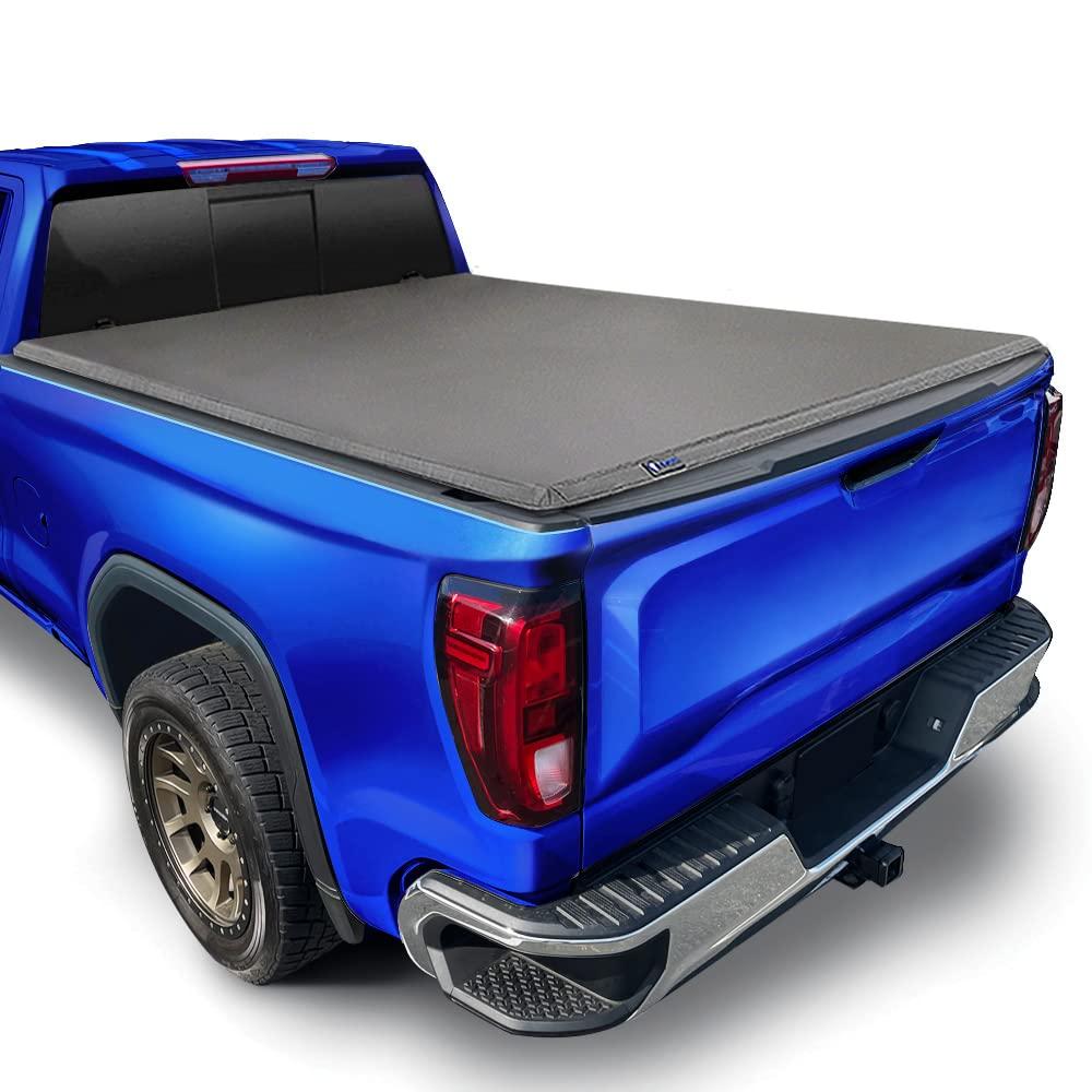 Tyger Auto T3 Soft Tri-fold Truck Bed Tonneau Cover Compatible with 2019-2025 Chevy Silverado GMC Sierra 1500 (Not Fit 19 LD; 19-25 Classic) | 5'10" (70") Bed | TG-BC3C1053