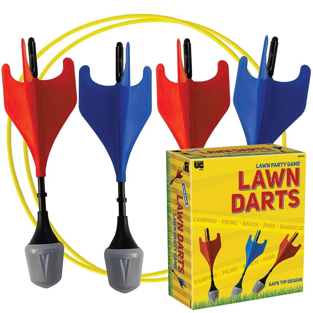 University Games, Lawn Darts Game, Classic Toss Game & Backyard Party Toy for Families, Indoor & Outdoor Use