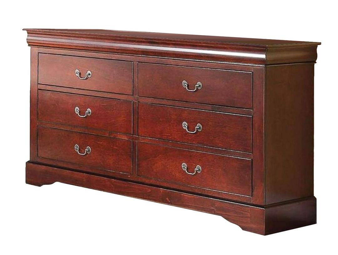 AcmeAcme Louis Philippe III 6 Drawers Dresser in Cherry