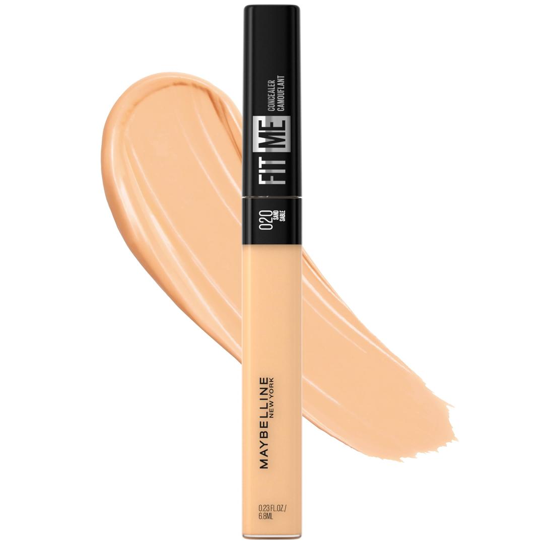 Maybelline New York Fit Me Liquid Concealer Makeup, Natural Coverage, Lightweight, Conceals, Covers Oil-Free, Sand, 1 Count (Packaging May Vary)