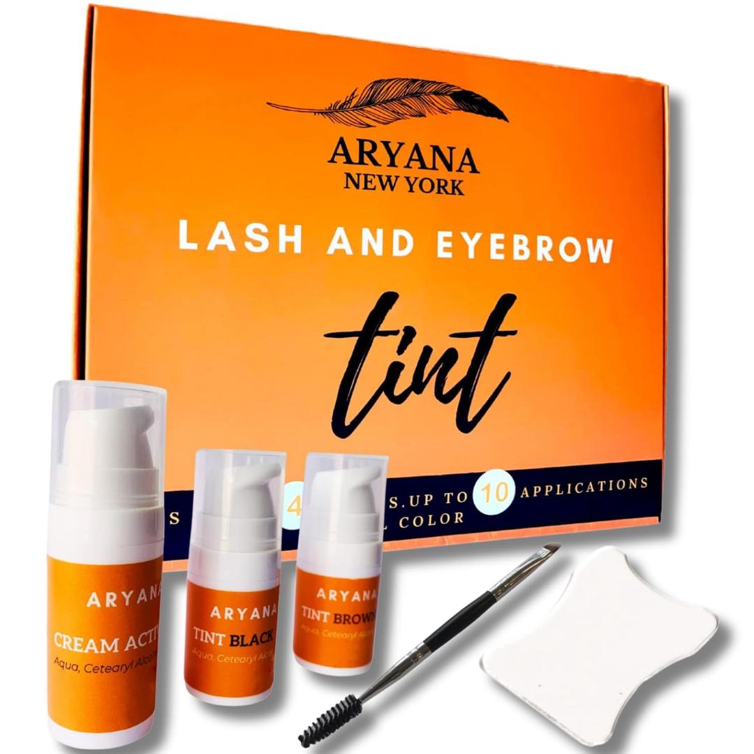 ARYANA NEW YORKLASH AND EYEBROW KIT - Up to 10 Applications - Black and Brown 5 ML - With Brow Brush