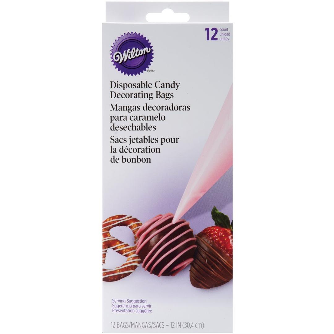 WiltonDisposable Candy Piping Bags, 12-Count