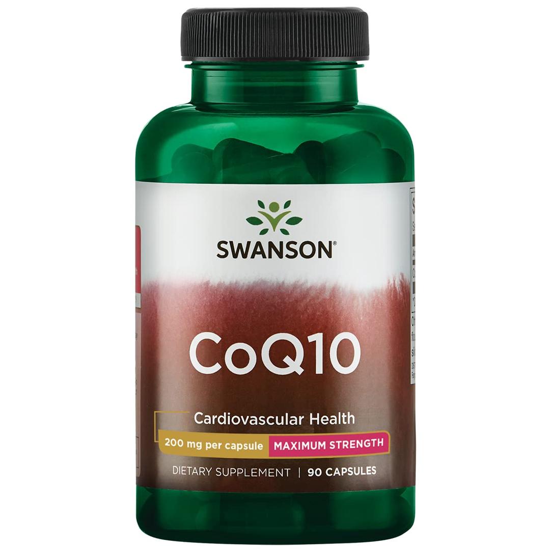 Swanson Ultra CoQ10 Cardiovascular Brain Energy and Heart Health Antioxidant Support Supplement 200 mg 90 Capsules