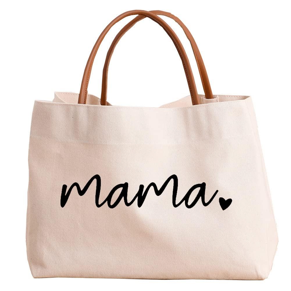 Mom Mama Bag Mother Gifts Momlife Tote for Hospital, Shopping, Beach, Travel