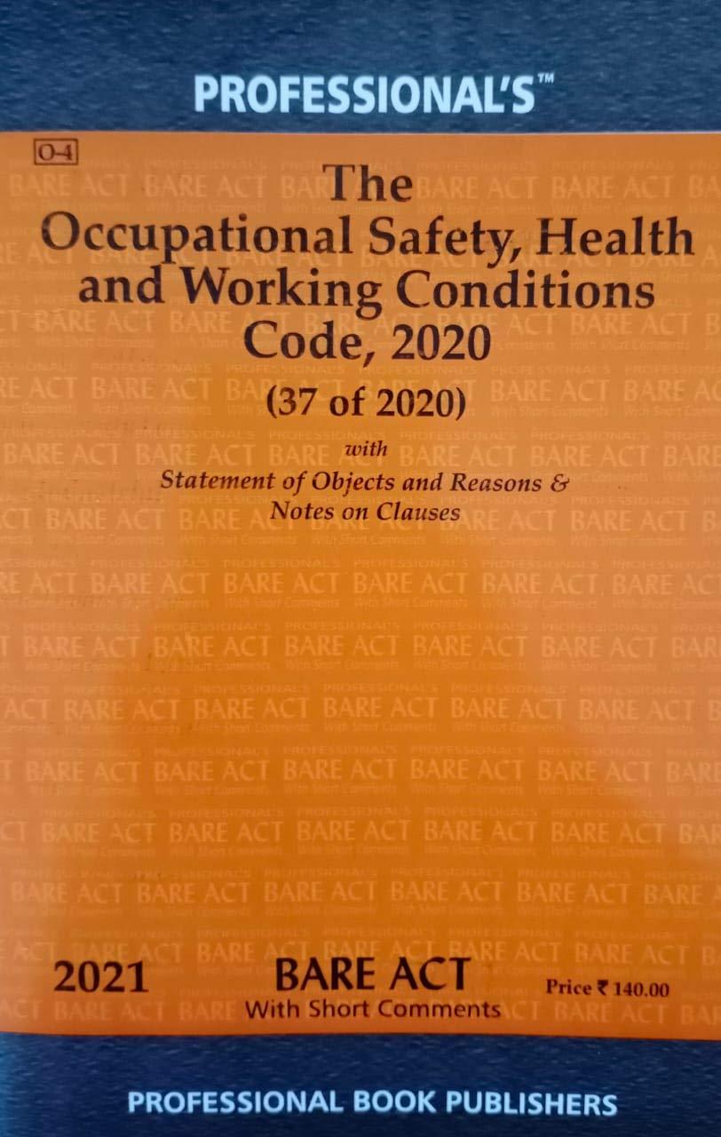 Occupational Safety, Health And Working Conditions Code, 2020 Labour Laws [Paperback] Professionals Paperback – 1 January 2020