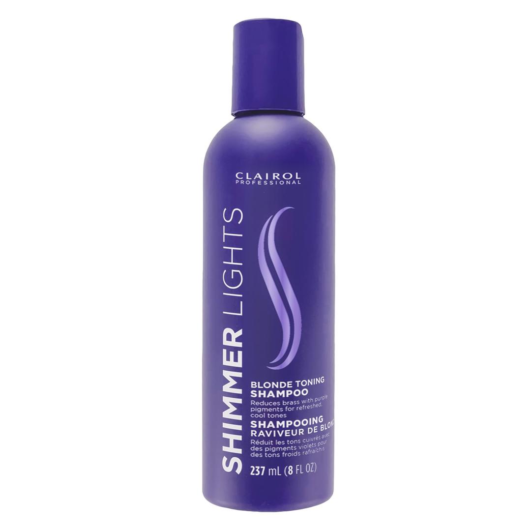 Clairol ProfessionalShimmer Lights Purple Shampoo fl. Oz | Neutralizes Brass & Yellow Tones For Blonde Silver Gray Highlighted Hair