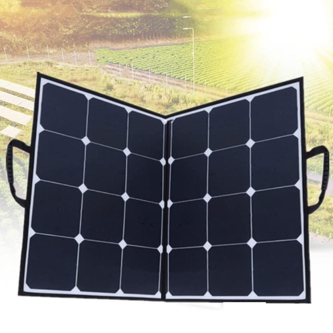 100 Watt Solar Panels, Foldable Photovoltaic Solar Module,Solar System Backup Power,Portable Power Station Solar Generator for Motorhomes, Vehicle, Caravan, Boat and Off Grid Applications