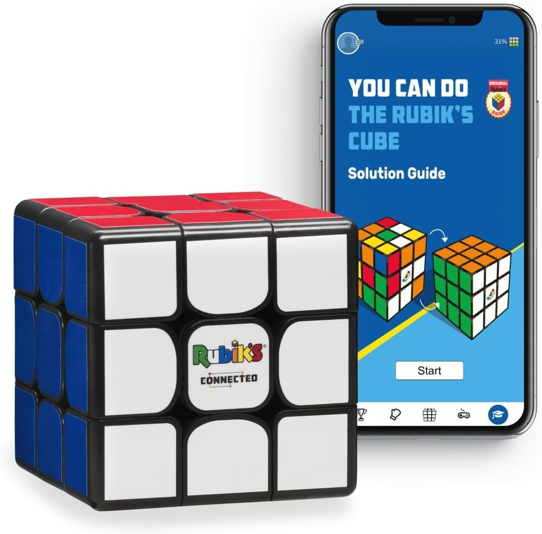 The Original Rubik’s Connected, Go from Beginner to Pro in No Time. 3x3 Smart Magnetic Intelligent Speed Cube. User Friendly App & Online Battles. Rechargeable Battery. STEM Puzzle. Fits All Ages