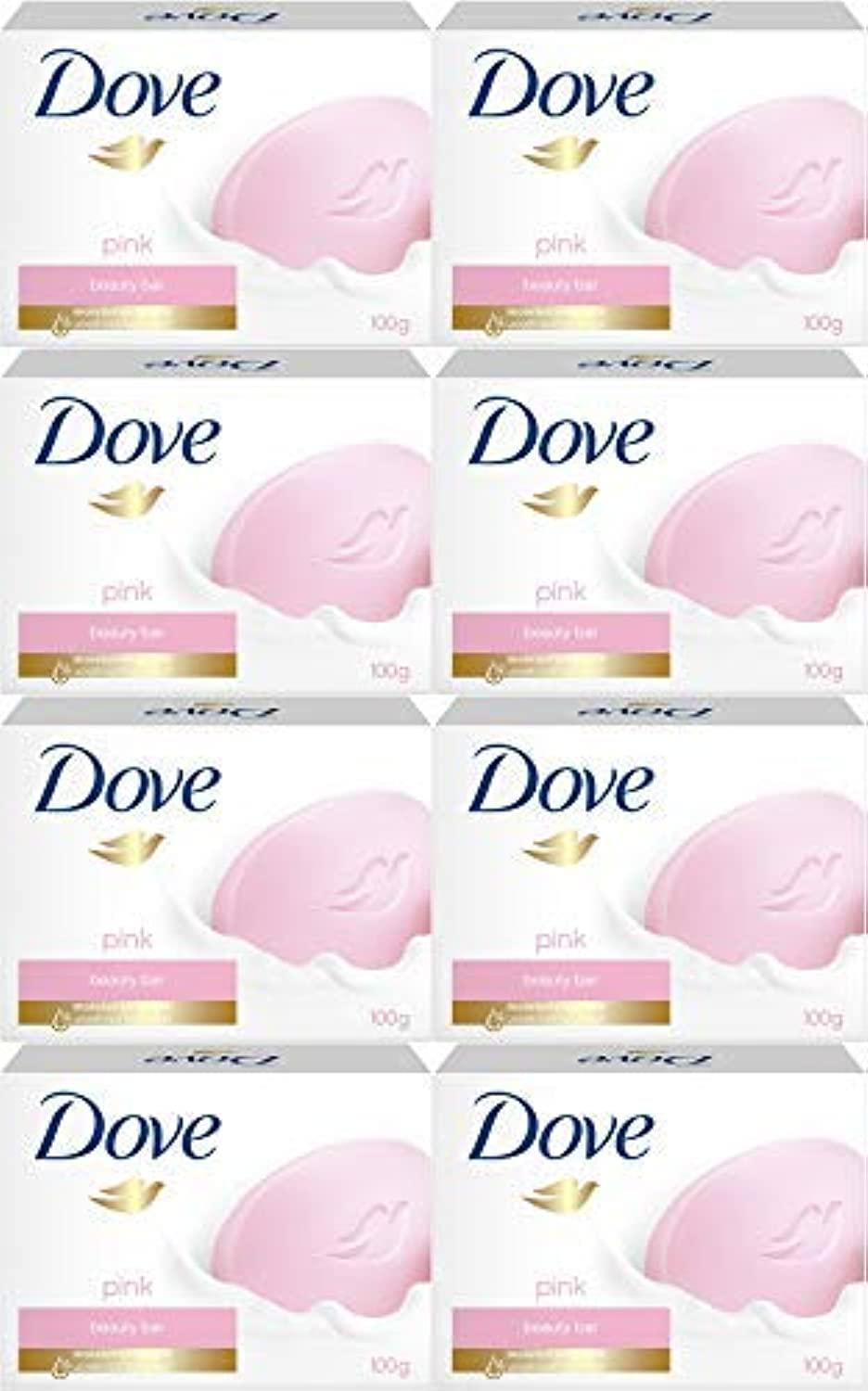 DovePink Beauty Cream Bar Soap, 100 Gram / 3.5 Ounce Bars (Pack of 8)