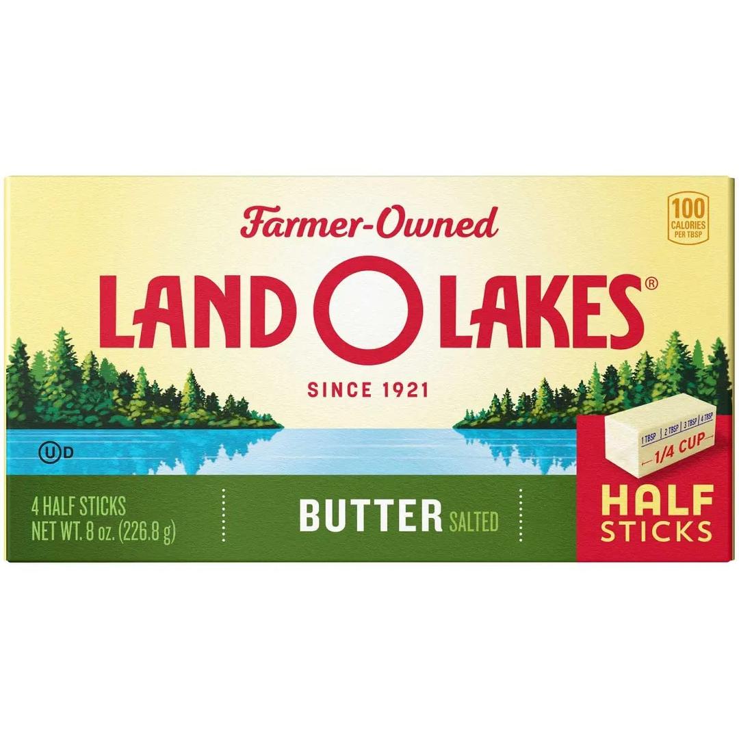 Land O LakesQuarter Salted Butter, 8 Ounce -- 12 per case.