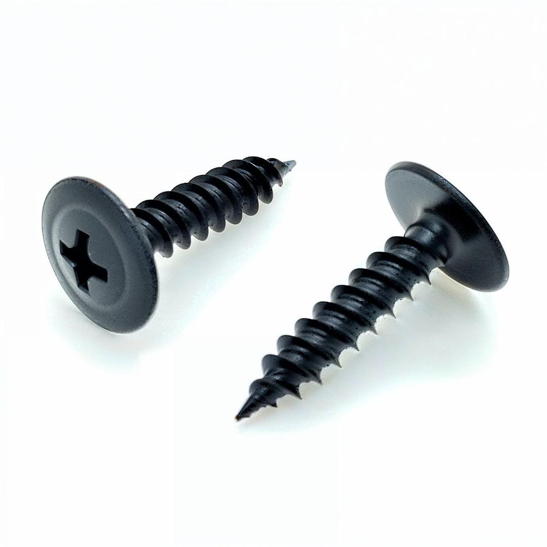 BCP Fasteners100 Qty #8 x 3/4" Black Phillips Modified Truss Head Wood Screws (BCP1078)