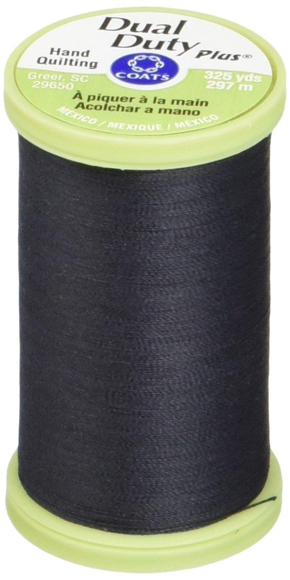 Coats Thread & Zippers Dual Duty Plus Hand Quilting Thread, 325-Yard, Black