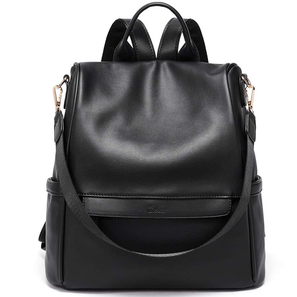 CLUCIWomens Backpack Purse Leather Anti-theft Large Fashion Designer Travel Bag Ladies Shoulder Bags