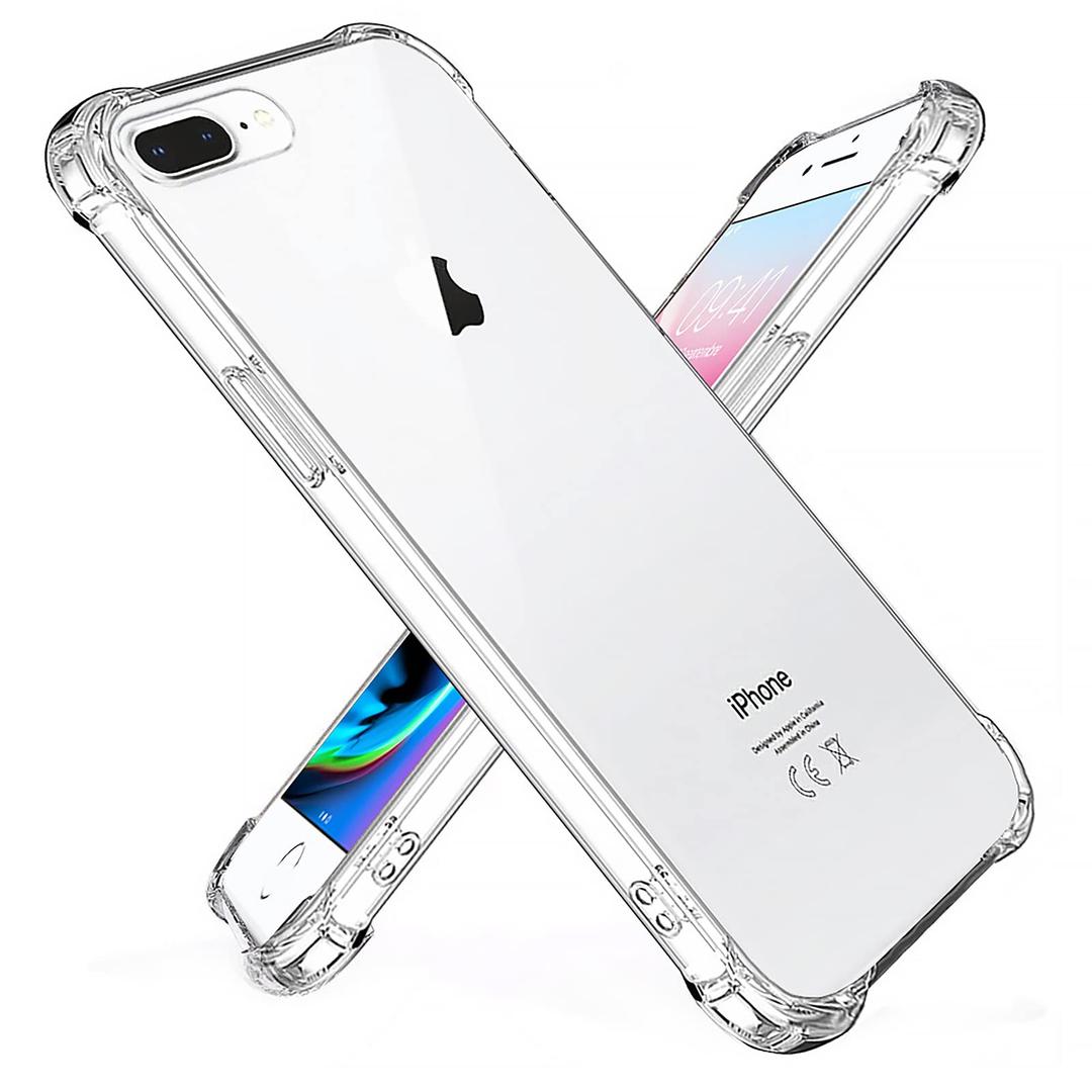 ROTON for iPhone 8 Plus Case, iPhone 7 Plus Case, Screen & Camera Protection Cover, Shockproof Protective Bumper, Slim Lightweight & Thin Case, 5.5 inch, Crystal Clear