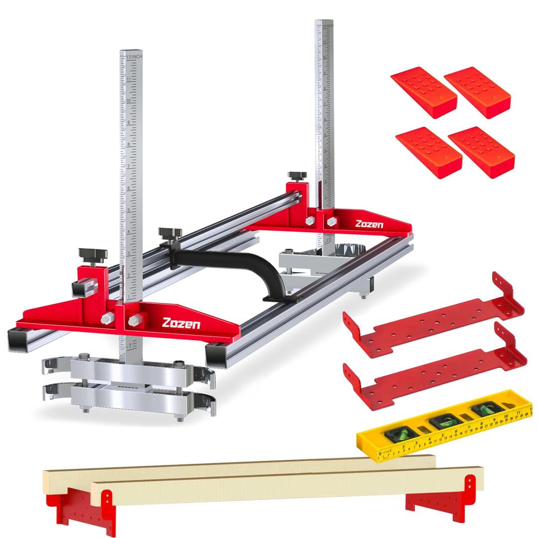 Zozen Chainsaw Mill with Lumber Guide Brackets, Portable Sawmill Kit - Can be Assembled into 3 sizes for Independent Use, Suitable for 14-36" Planking Milling Bar, A Perfect Match Cutting Guide Set.