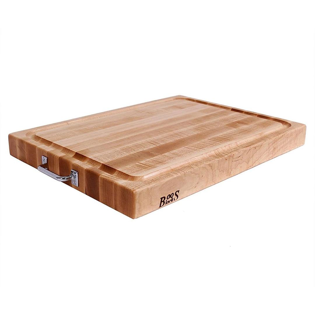 John BoosJohn Boos Block Large Reversible Wood Cutting Board w/Handles, 24"x18"x2.25", Maple