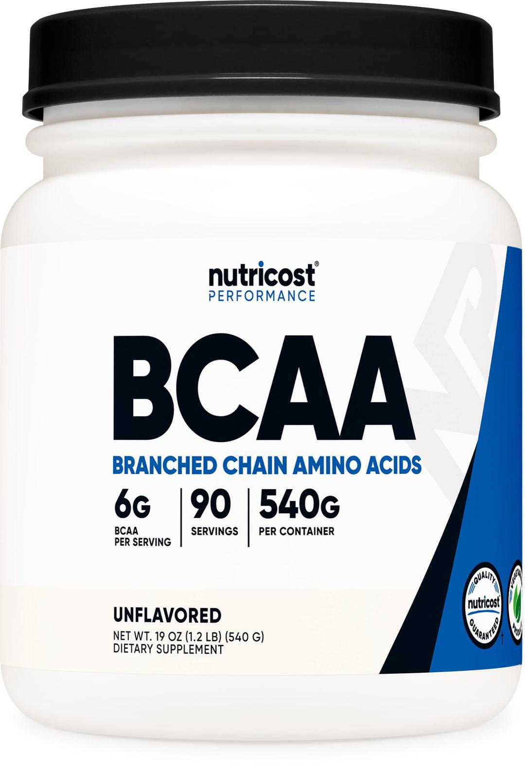 Nutricost BCAA Powder 2:1:1 (90 Servings, No Flavor Added) - Branched Chain Amino Acids