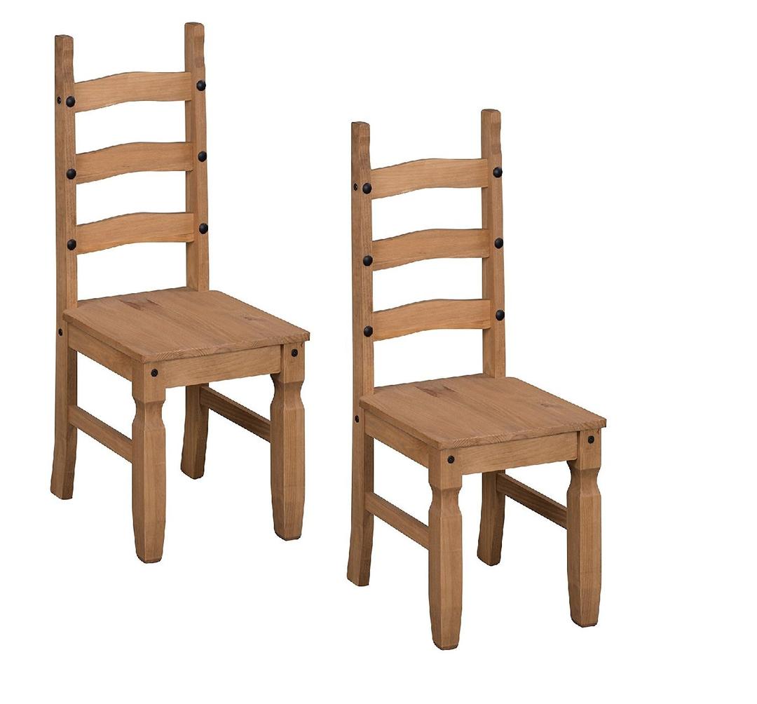 Mercers Furniture Corona Pair of Chairs Dining Room Furniture Solid Pine