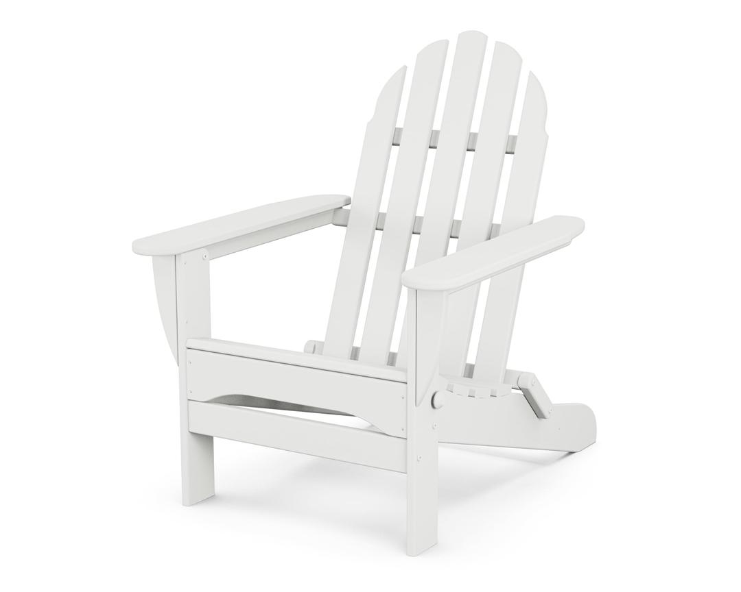 PolywoodAD5030WH Classic Folding Adirondack Chair, White 35.7 x 29 x 35.7 inches