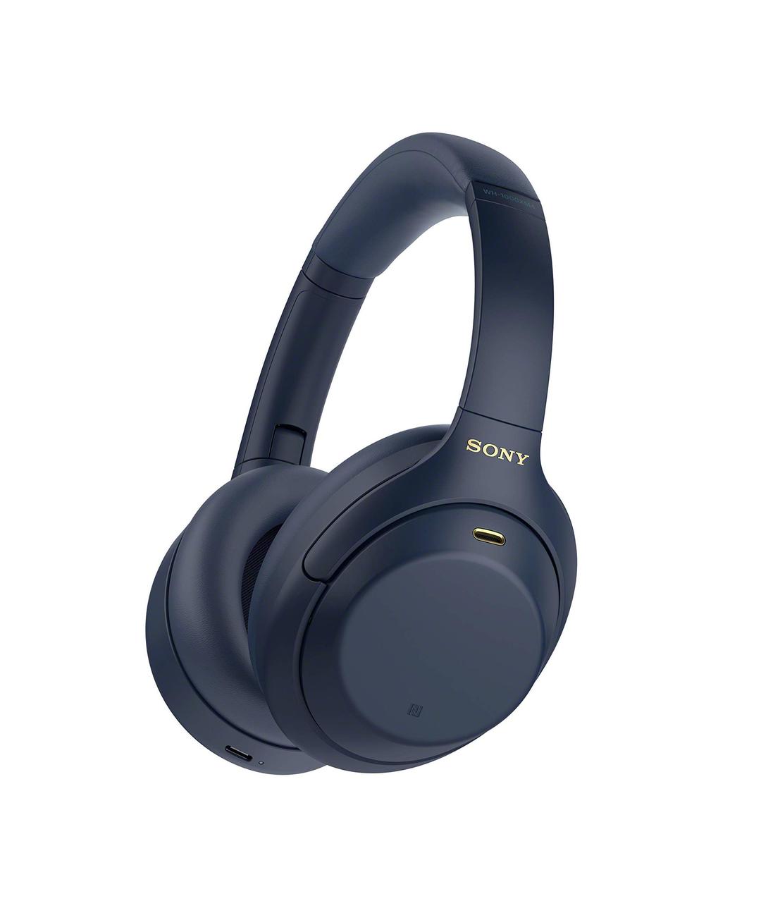 SonyWH-1000XM4 Wireless Premium Noise Canceling Overhead Headphones with Mic for Phone-Call and Alexa Voice Control, Midnight Blue WH1000XM4