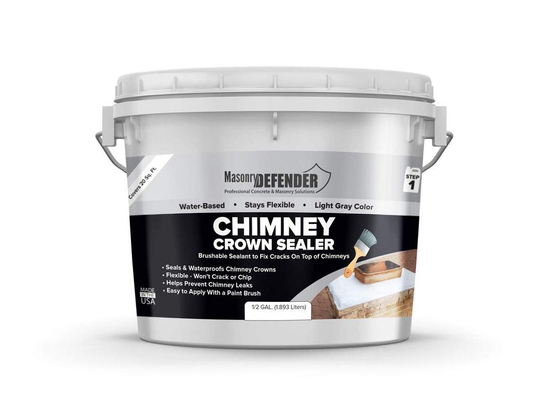 Chimney Crown Sealer - Brushable Sealant Fixes Cracked Chimney Tops & Prevents Chimney Leaks