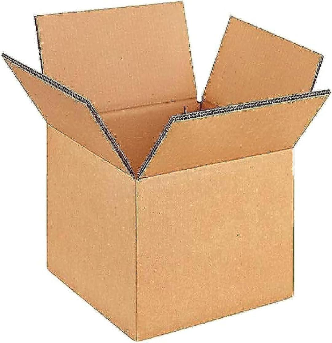 Al FAKHAMA Double Wall 100% Recyclable Corrugated Cardboard Moving Boxes 45 cm x 45 cm x 45 cm Brown 5 Ply Carton for Packaging, Shipping and Storage-Value Pack of 3