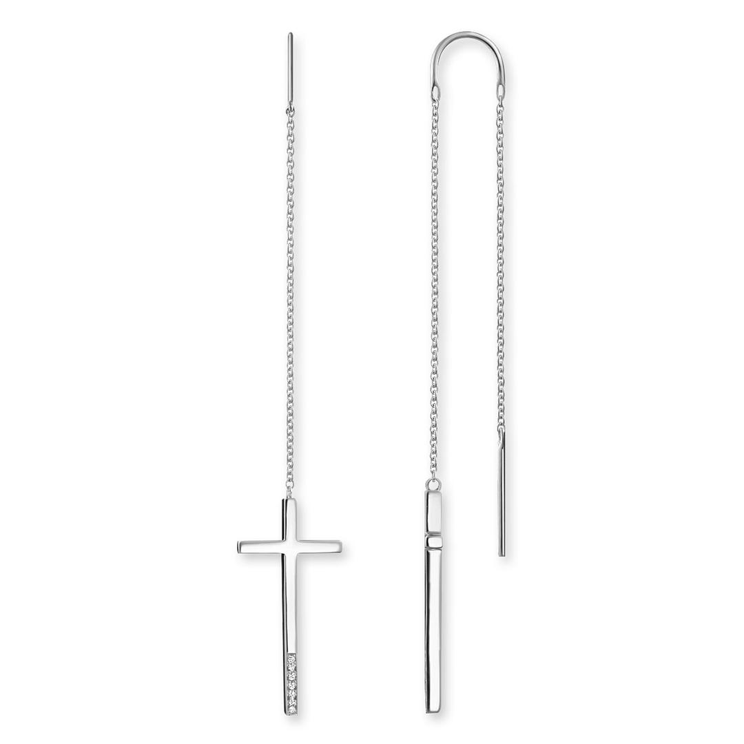 Thomas SaboD_H0012 Dangle Cross Diamond Earrings