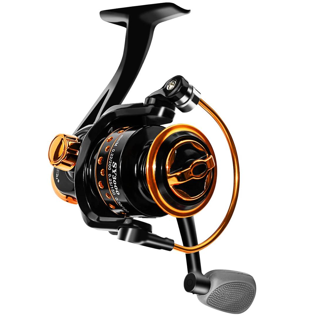 Summer and Centron Spinning Reels, 12 +1 BB Light Weight & Ultra Smooth Reel for Ice/Summer 3000/1000 Fishing Reel by QINGLER