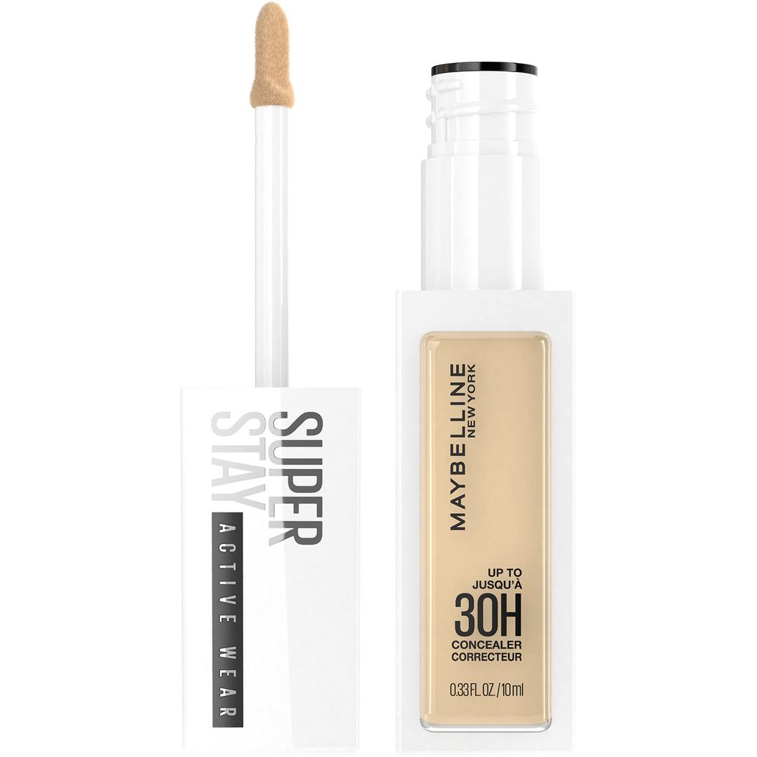 MAYBELLINESuper Stay Liquid Concealer Makeup, Full Coverage Concealer, Up to 30 Hour Wear, Transfer Resistant, Natural Matte Finish, Oil-free, Available in 16 Shades, 22, 1 Count