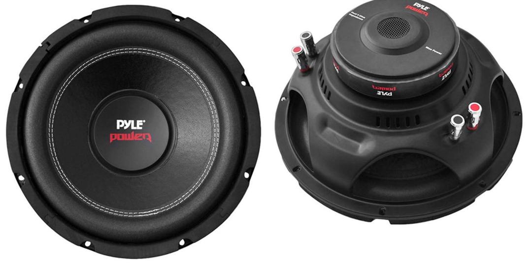 Pyle PLPW10D 10" 2000W Car Subwoofer Audio Power Subs Woofers DVC 2 Pack with Black Steel Basket, Non Press Paper Cone and 4 Ohm Impedance