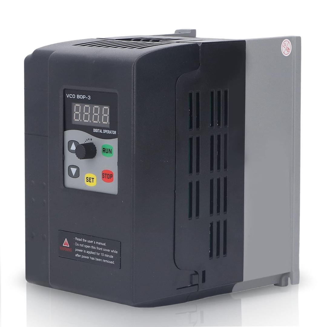 Single Phase to 3 Phase Converter, Variable Frequency Drive Support Single Phase 220-240V AC Input and Output Three Phase 0-240V AC(3KW 13A)