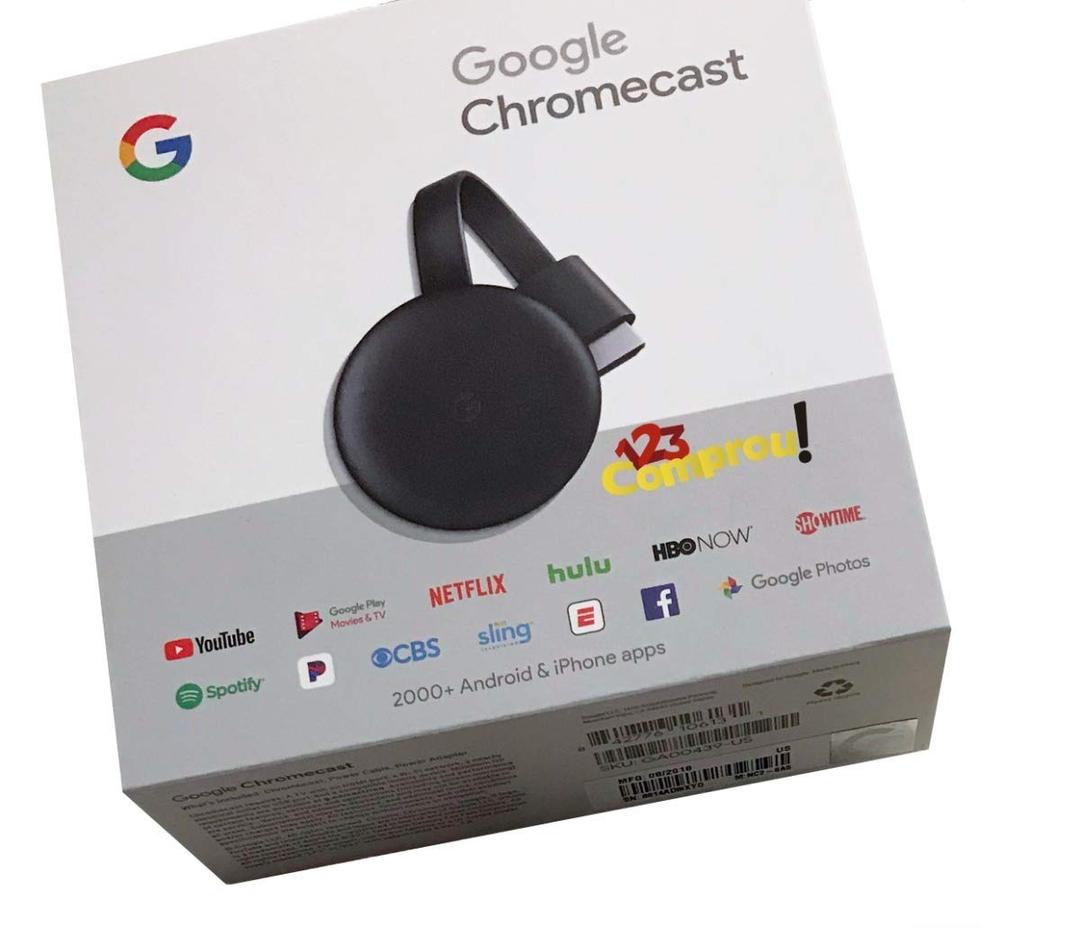 Google Chromecast - Streaming Device with HDMI Cable - Stream Shows, Music, Photos, and Sports from Your Phone to Your TV