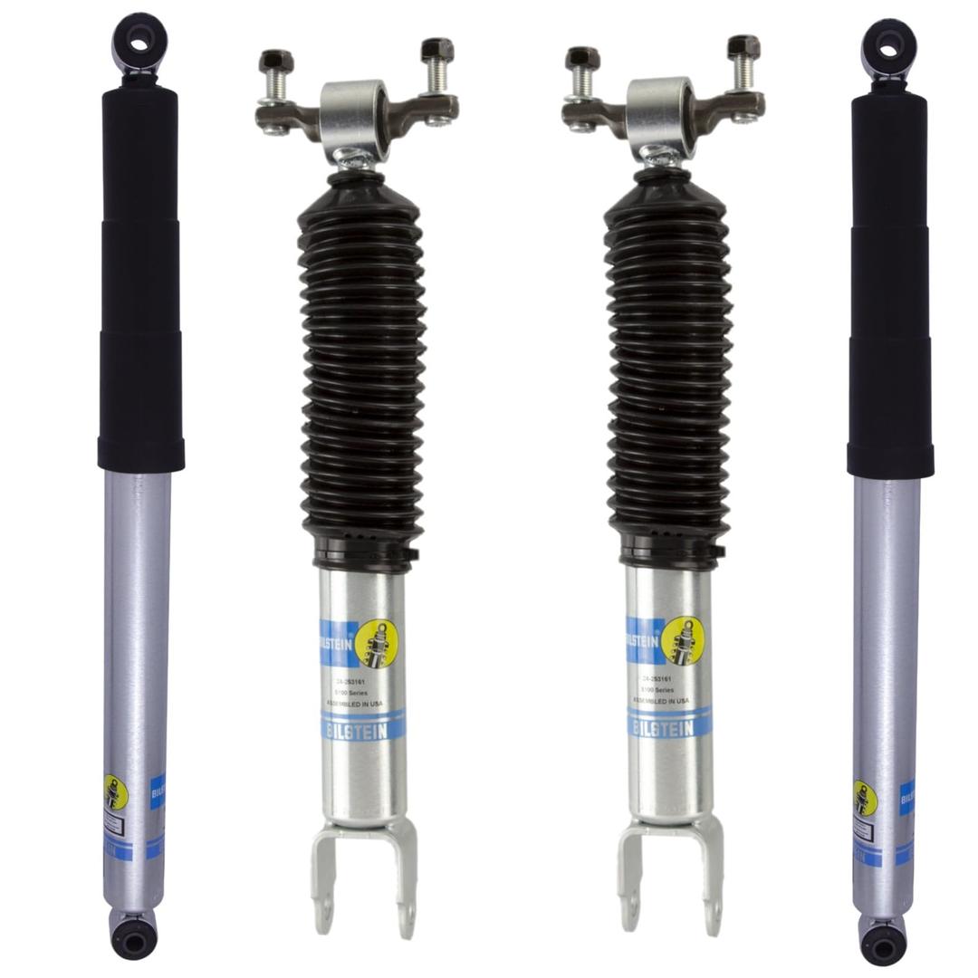 Bilstein 5100 Gas Shock Set for 2011-2018 Silverado 2500 HD 4WD with Front Lift 0-1.5" and Rear Lift 0-1