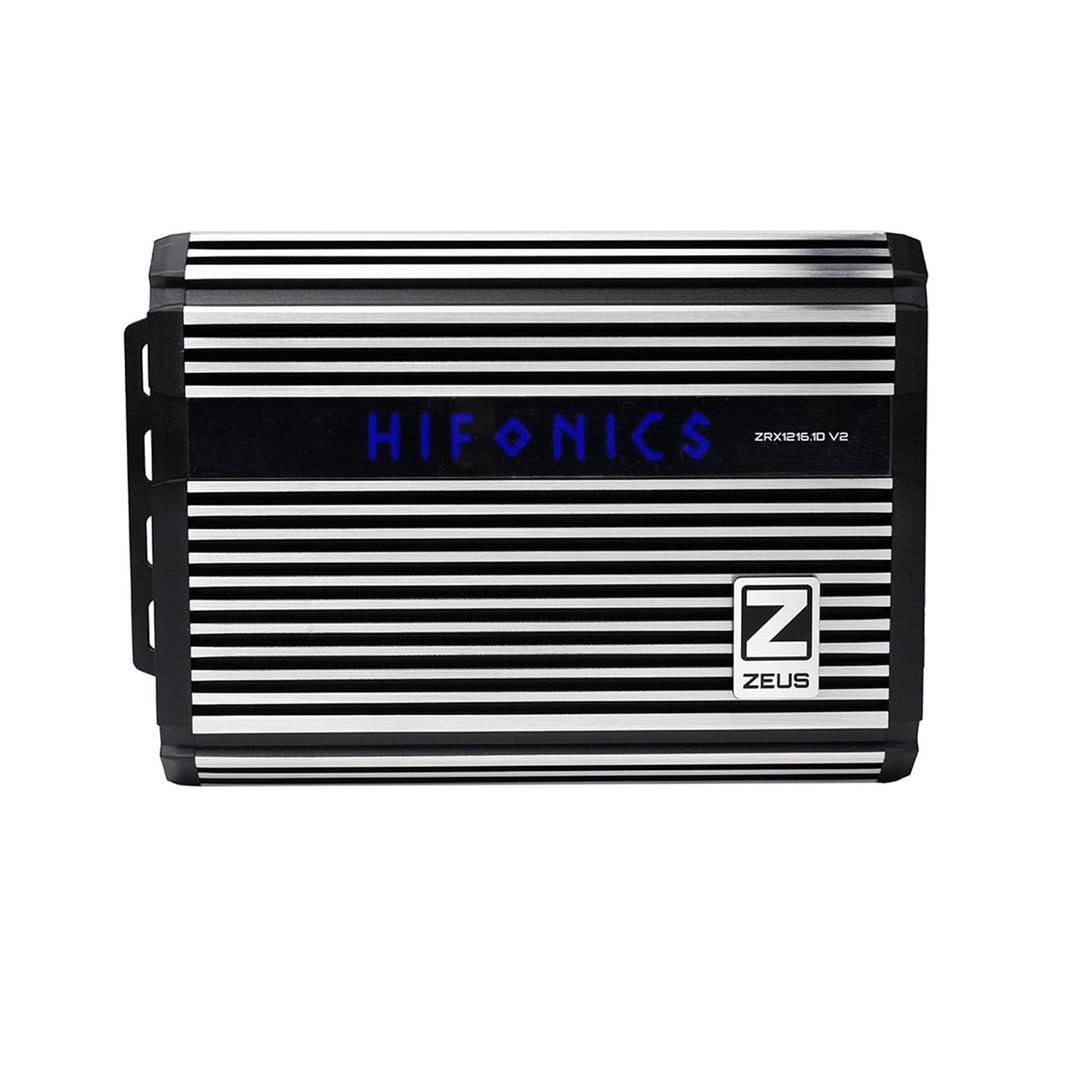 Hifonics ZRX1216.1DV2 Zeus ZRX V2 1200W Class D Mono Amplifier - Compact, Efficient, Advanced Cooling, Customizable Sound, Universal Fit